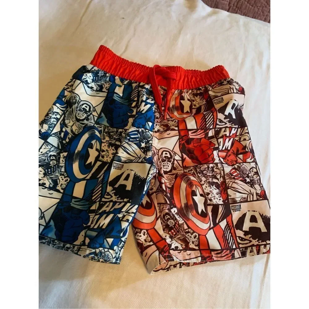 Marvel Comics Captain America swim trunks